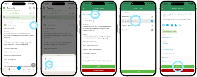 Copy Records and Tasks to Another Farm - mobile